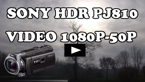 sony hdr pj810 handycam test vido 1080p 50p